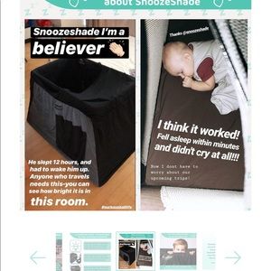 Snooze Shade for portacrib or Pack n Play